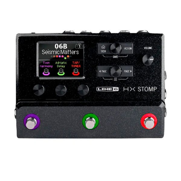 Procesador de efectos Line 6 HX Stomp multiefectos para guitarra y bajo.