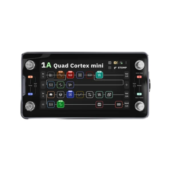 Pedal Multiefectos Neural DSP Quad Cortex Mini profesional para guitarra y bajo.